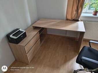 Kancelářský stůl dub Sonoma - Sconto (hlučín)