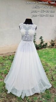 Luxusní svatební šaty Luxuar Limited vel.M