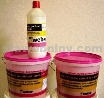 Fasádní penetrace Weber bílá, šedá