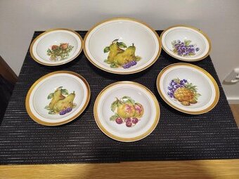 Sada zlacených misek_ Lesov Czechoslovakia