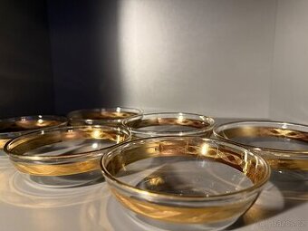 Bohemia Crystal zlacené misky 6x