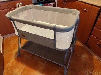 Postýlka Lionelo Luna Grey Concrete