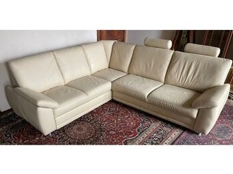 Luxusní moderní rohová kožená sedací souprava,2496