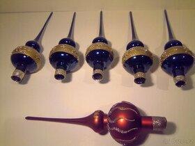 Skleněné Špičky ,Skleněné ozdoba na stromeček a další ozd.