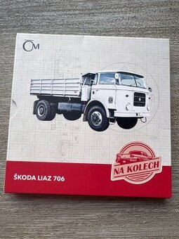 Stříbrná mince z edice Na kolech Škoda Liaz 706