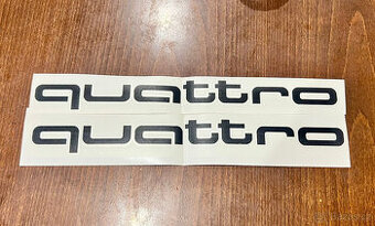 SAMOLEPKY AUDI QUATTRO - 35 CM (2 KUSY)
