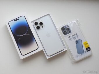 Apple iPhone 14 Pro MAX 256GB Stříbrný - ZÁRUKA - 100% BATER
