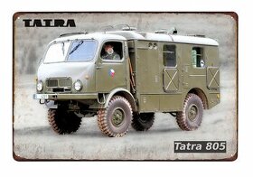 plechová cedule - Tatra 805 armádní