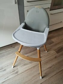 Jídelní židlička - Kinderkraft fini gray - 1