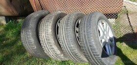 Letní pneumatiky s litými disky na Peugeot, 195/65 R15, 4 ks
