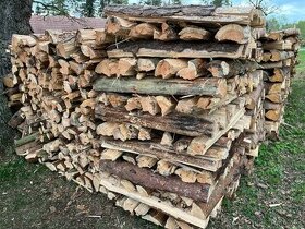 Suché štípané palivové dřevo - borovice - 1