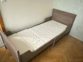 Rostoucí postel ikea sundvik šedohnědá - 1