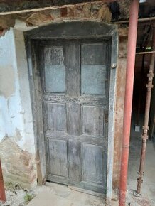 Staré dvere včetně zárubně 90P - 1