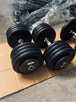 Pogumovaný jednoruční činky - 2x 24kg
