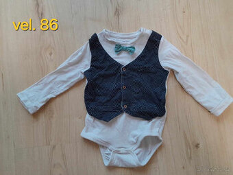 Komplet svatebni body a kalhoty vel. 86
