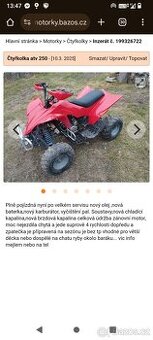 Čtyřkolka 250