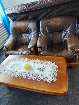 rustikální křesla + stolek