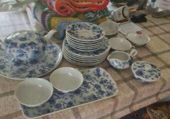 Heinrich Germany, pravý kobalt, porcelán servis