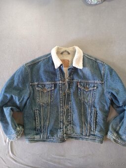 RIFLOVÁ BUNDA LEVI'S KOŽÍŠEK XL - 1