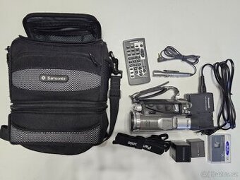 PRODÁM NEFUNKČNÍ MINIDV/SD KAMERU PANASONIC NV-GS70 + PŘÍSL.