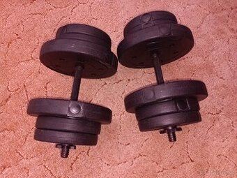 Jednoruční činky 2x20 kg