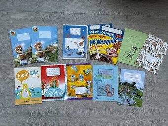 Dětské školní sešity A5, 12 ks