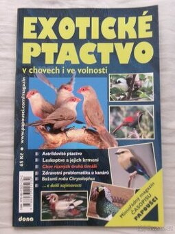 Exotické ptactvo v chovech i ve volnosti.