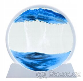 Přesýpací pískové obrazy - modrý  - VELKÉ 26cm