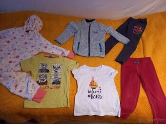 Prodám sadu dětského oblečení velikosti 98 - 110.