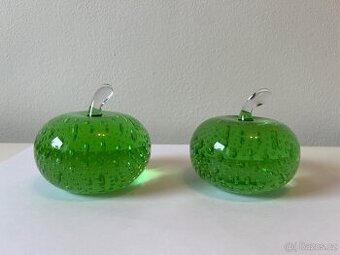 Sada skleněných jablek (bublinkové sklo) – Jiří Hospodka, Ch