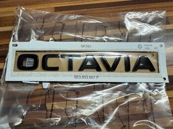 Černý nápis Octavia - originál nový