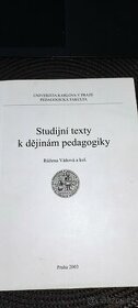 Studijní texty k dějinám pedagogiky - 1