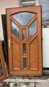 Dřevěné vchodové dveře - 1