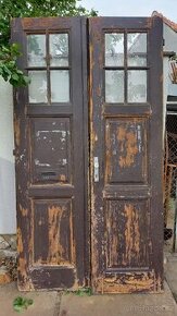 Prodám staré dveře dvou křídlé - 1