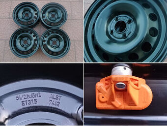 Plechové disky kola - sada Ford 4x108 6,5Jx16 ET37,5 TPMS