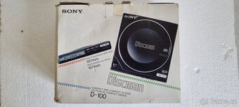 SONY DISCMAN D-100 + BATTERY PACK BP+100 TOP STAV