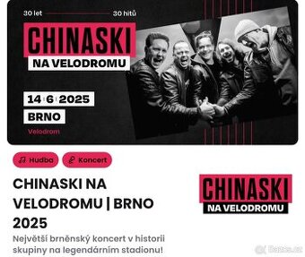Chinaski Brno 14.6.2025