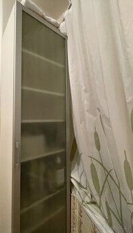skříň IKEA PAX 50x35x201 dveře matné sklo/hliník