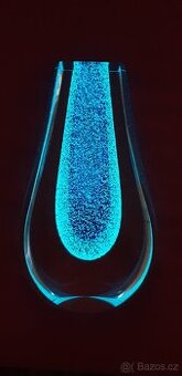 UMĚLECKÁ FLUORESCENČNÍ VÁZA DESIGN KAPKA