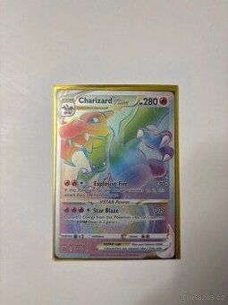 Pokémon kartička Rainbow Vstar charizard