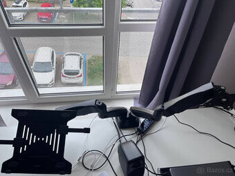 Set AlzaErgo Arm AR2.1 + Držák na notebook AlzaErgo Arm O10B