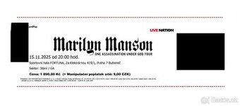Marilyn Manson 15.11.2025 - státie