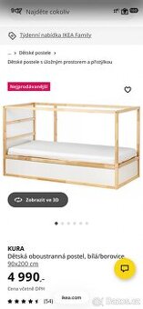 Oboustranná postel KURA IKEA