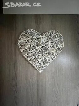 Vánoční věnec srdce na dveře