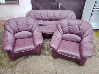 Kožená sedací souprava - 1