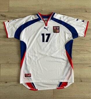 Česko hraný fotbalový dres Puma #17 2002 Hübschmann