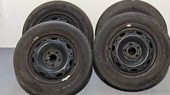 4x Letní pneu R14 185/60 (82T) na disku 6Jx14 ET43 -Škoda/VW