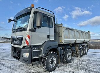MAN TGS 35.500 8x4 - třístranný sklápěč + Bordmatik + závěs