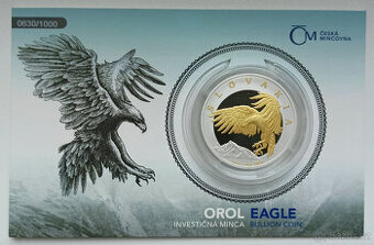 Stříbrná mince Orel 2024 pokov Au proof - č. 630