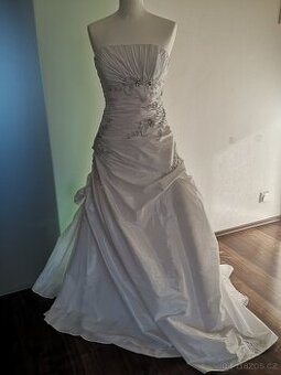 Svatební bílé šaty - xs - Agnes